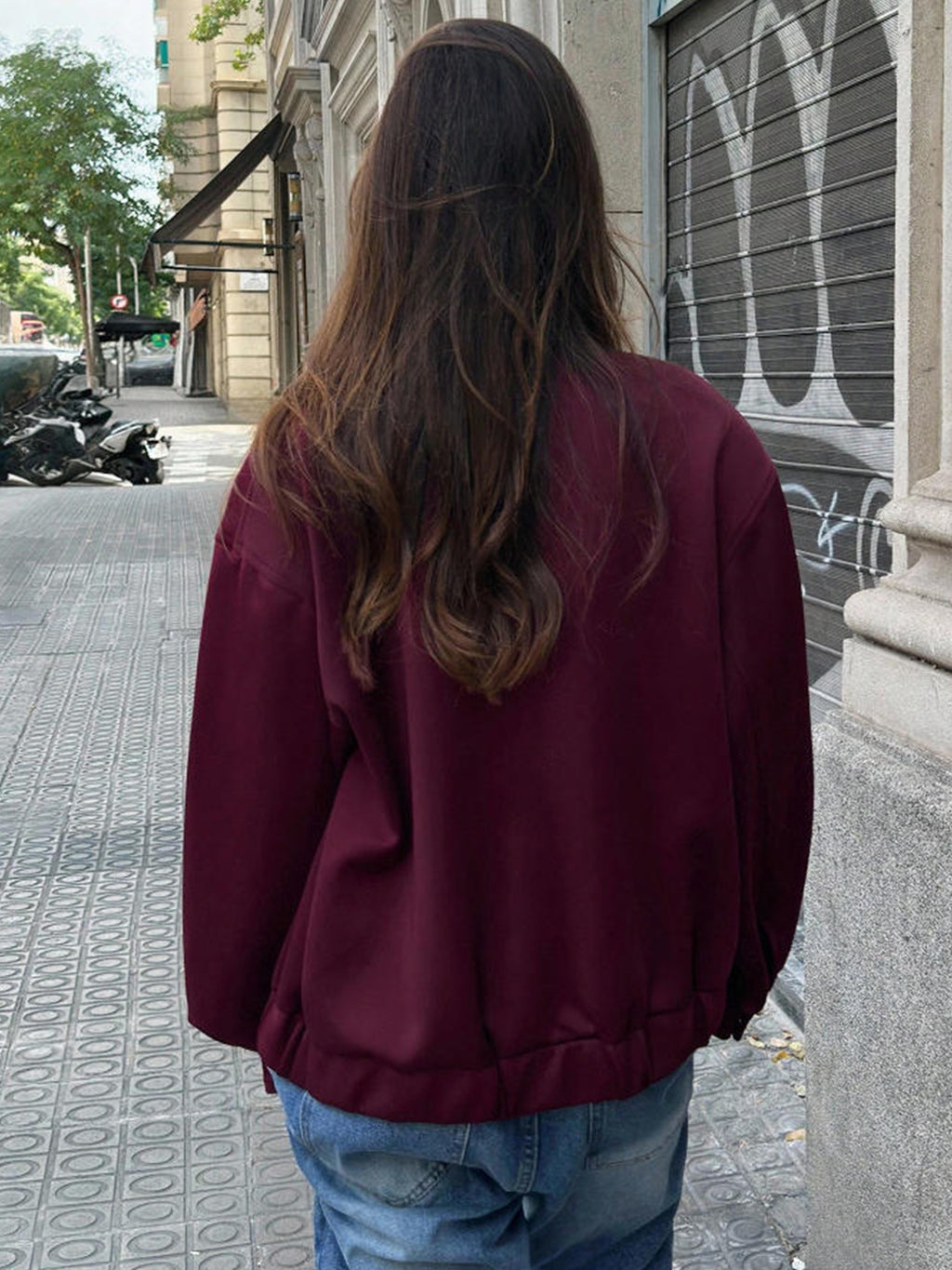 Purple Zip-Front Jacket in Purple