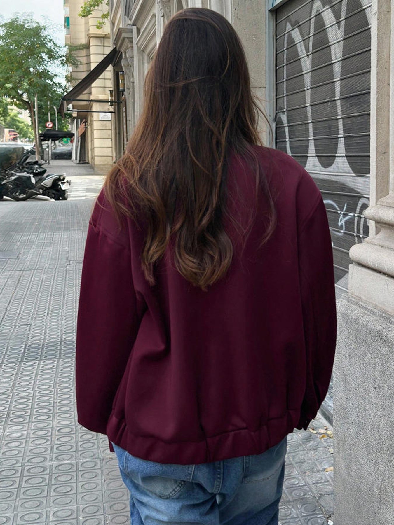 Purple Zip-Front Jacket in Purple
