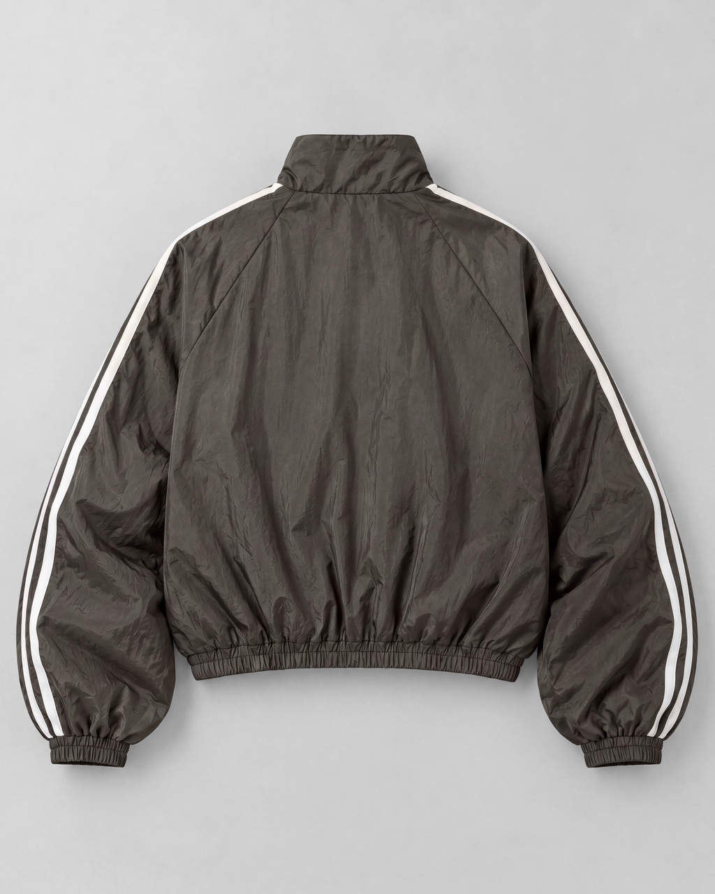 Dark olive-gray jacket, back product view