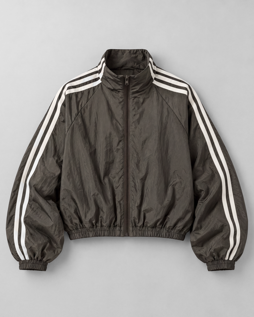 Dark olive-gray jacket, front product view