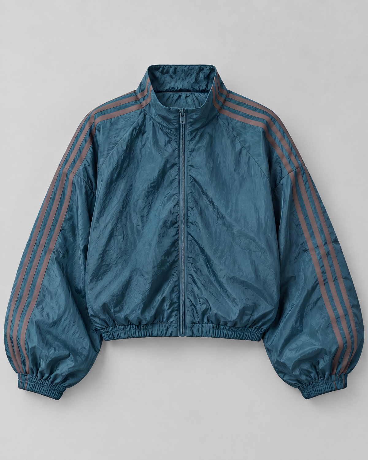 Deep teal jacket, front product view