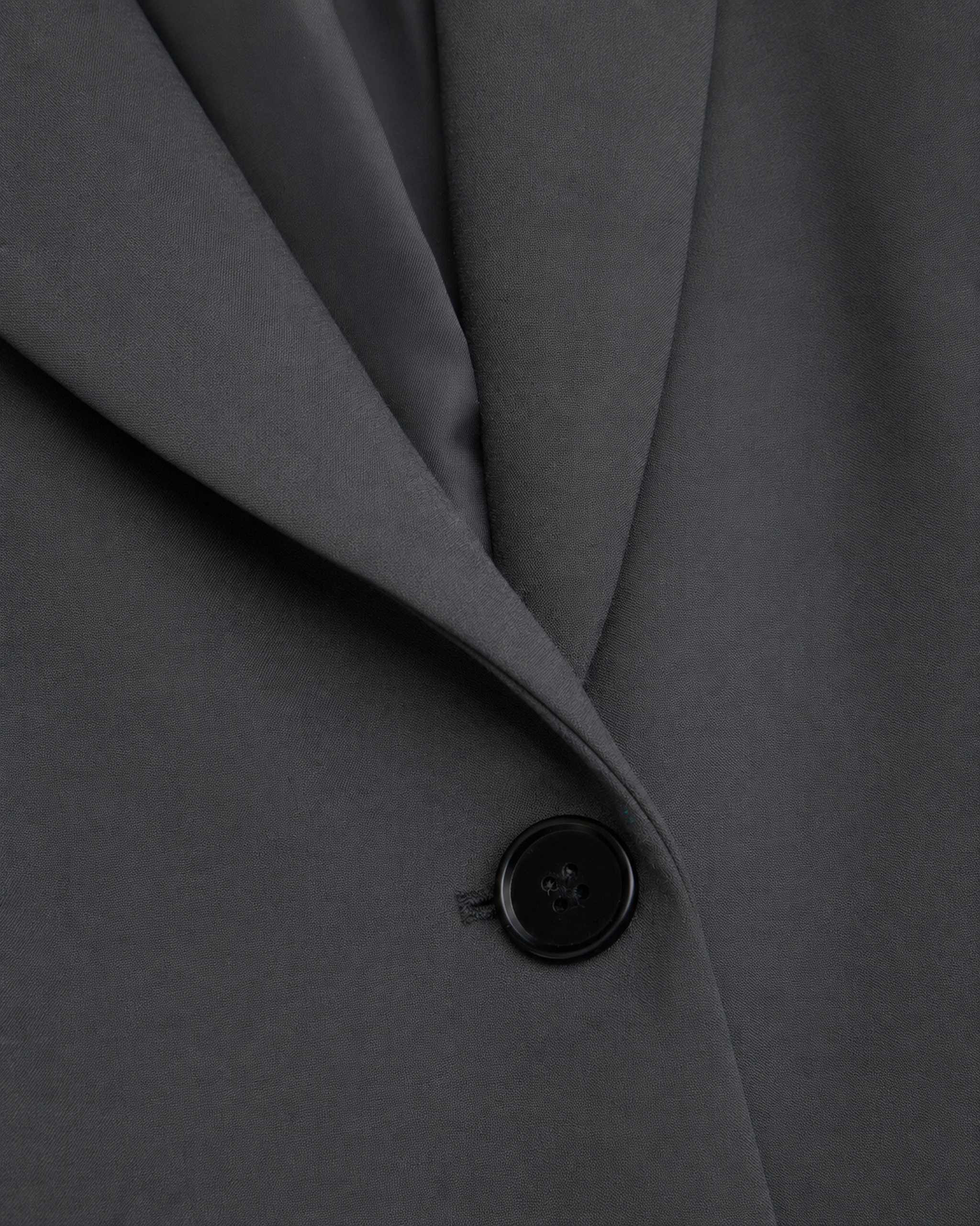 Relaxed Single-Breasted Blazer in Gray — detail