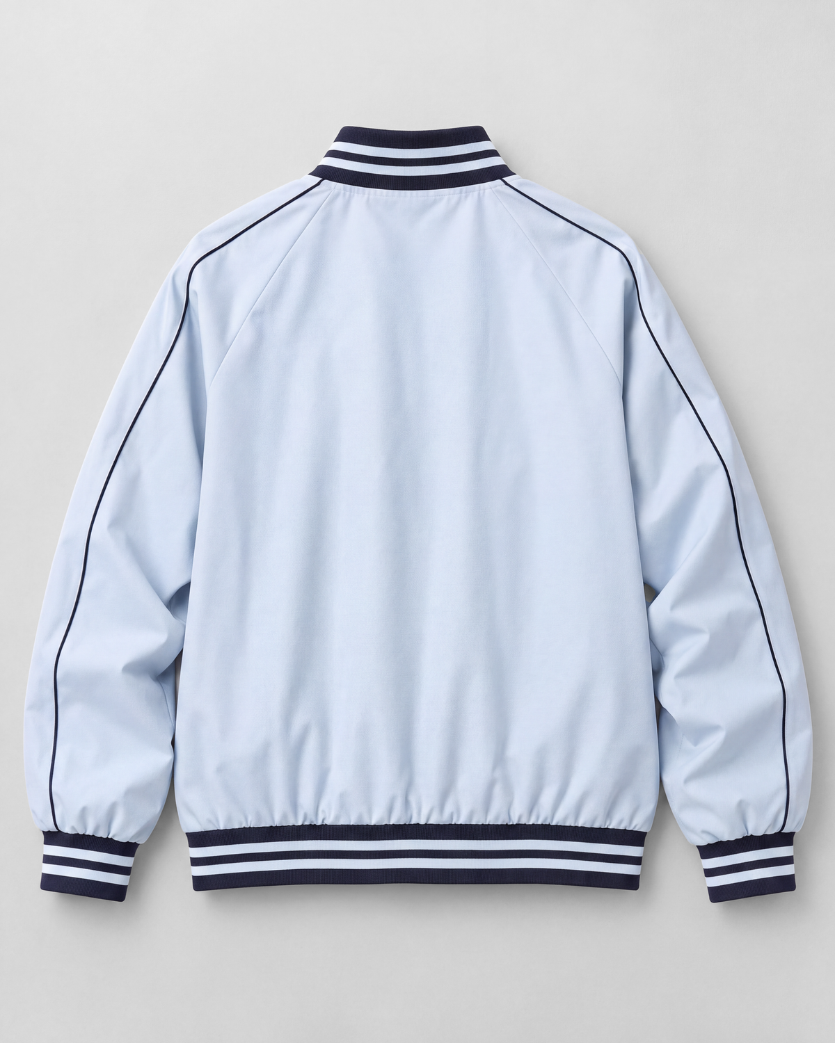 Light blue jacket, back product view