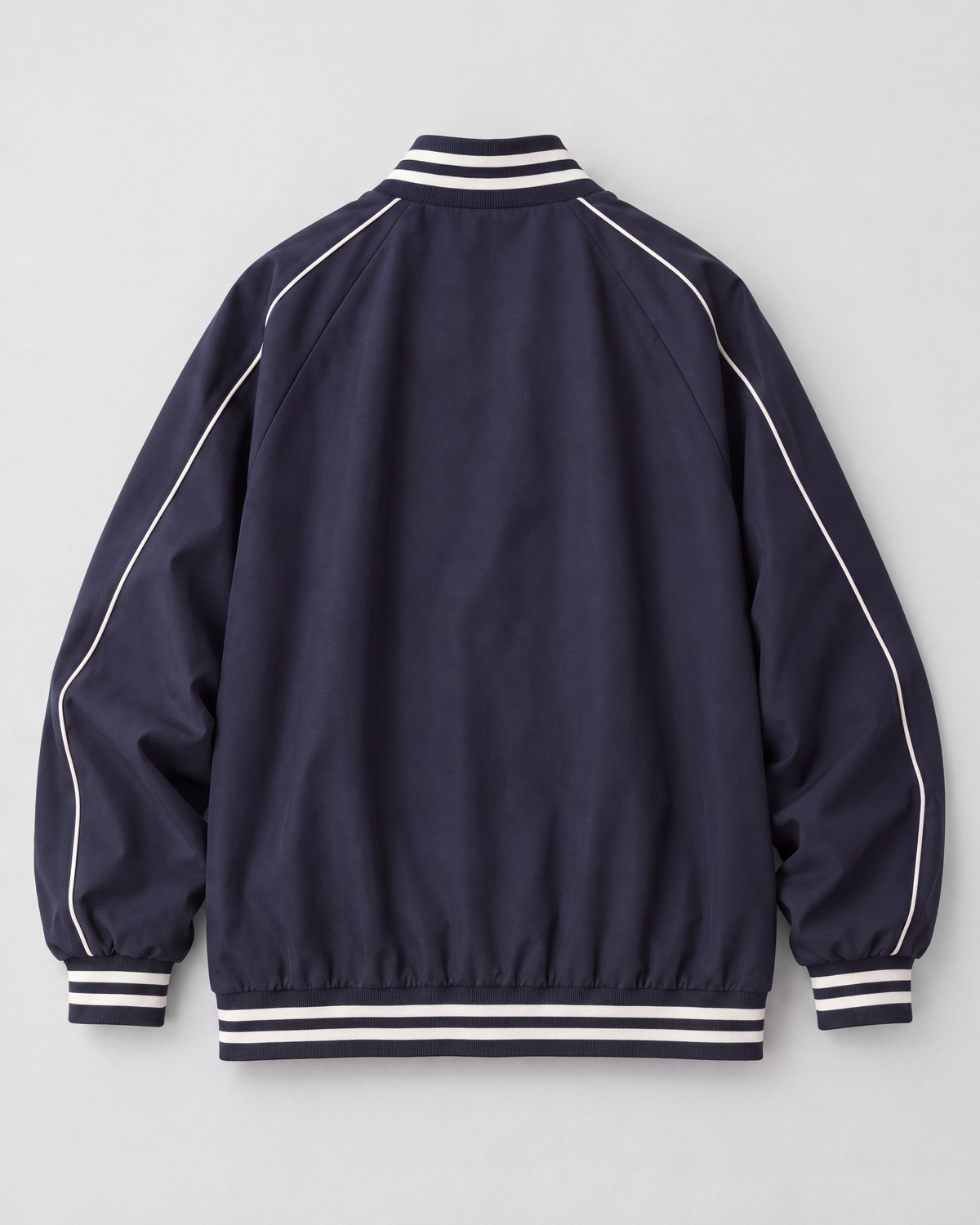 Navy jacket, back product view