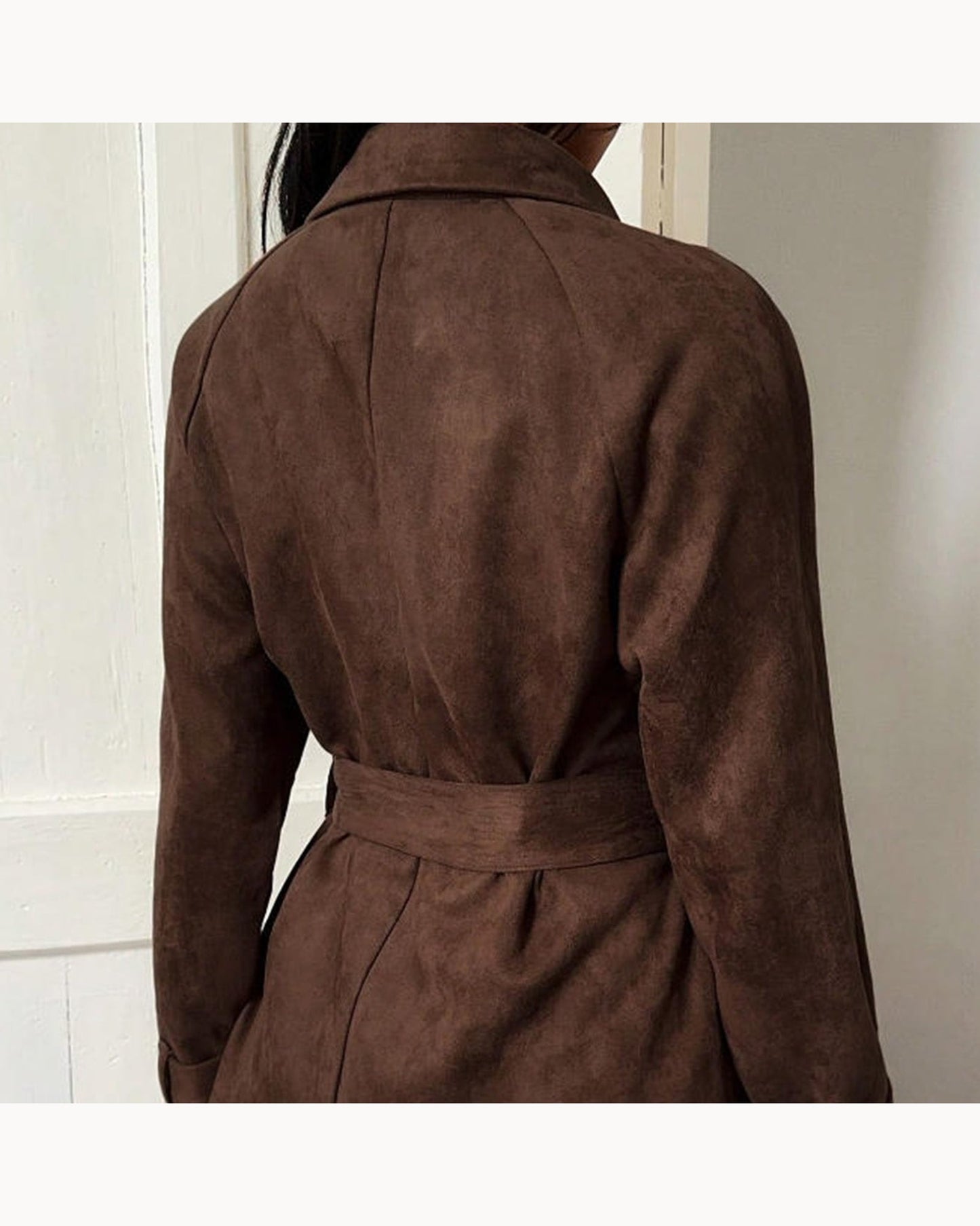 Brown Belted Brown Trench Jacket – alternate view 1