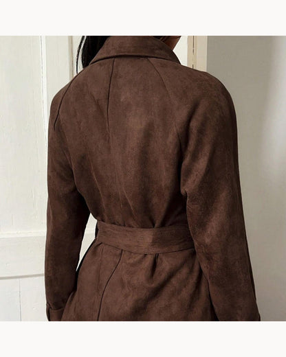 Brown Belted Brown Trench Jacket – alternate view 1