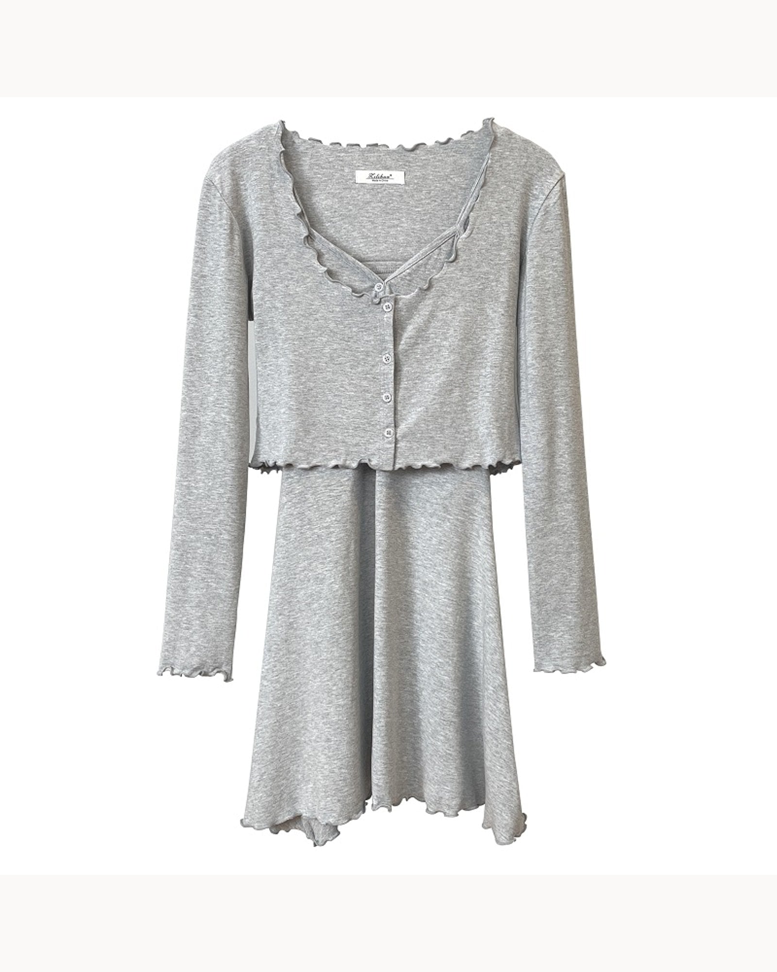 White Cardigan & Slip Dress Set – alternate view 4