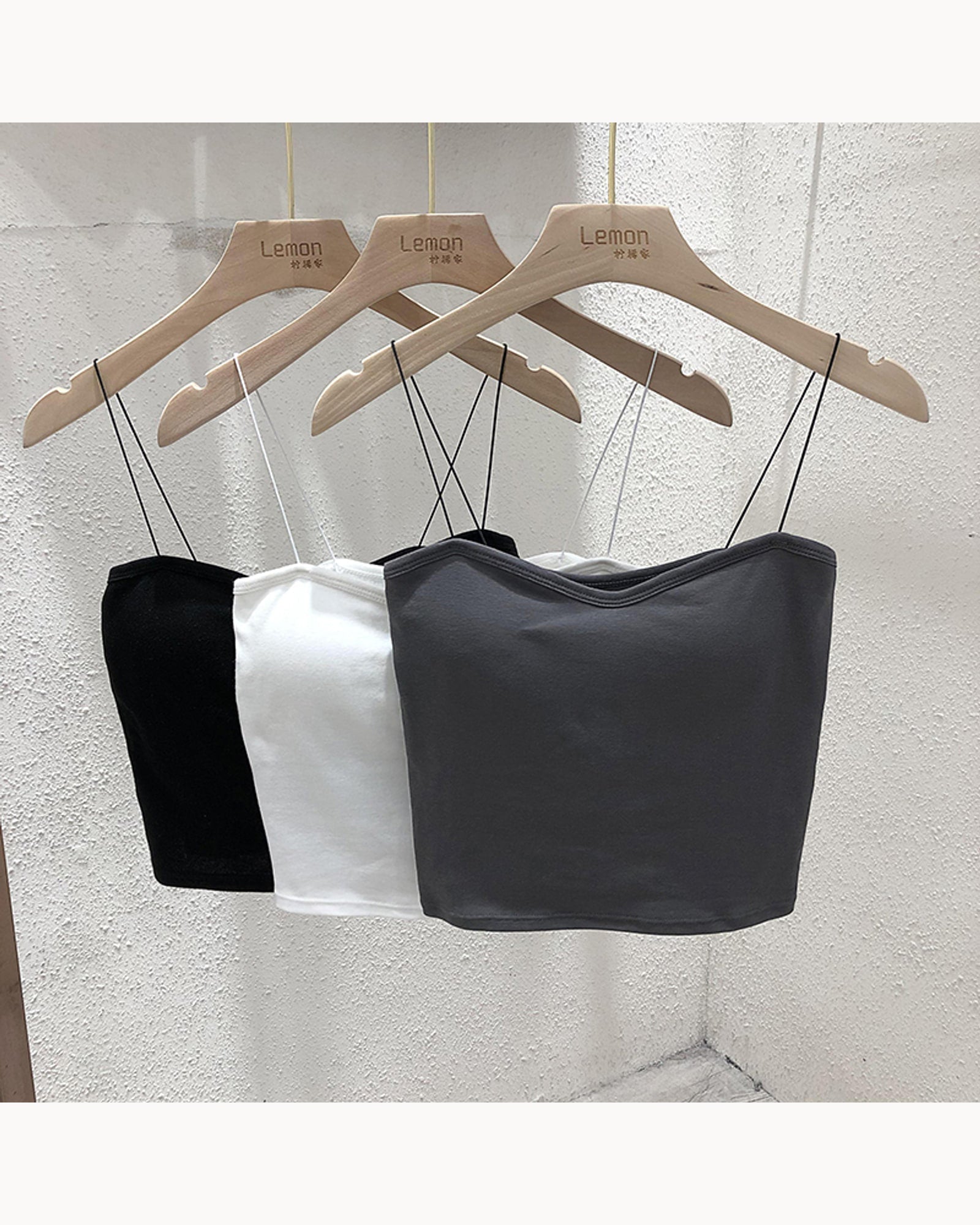 White Padded Everyday Cami – detail view