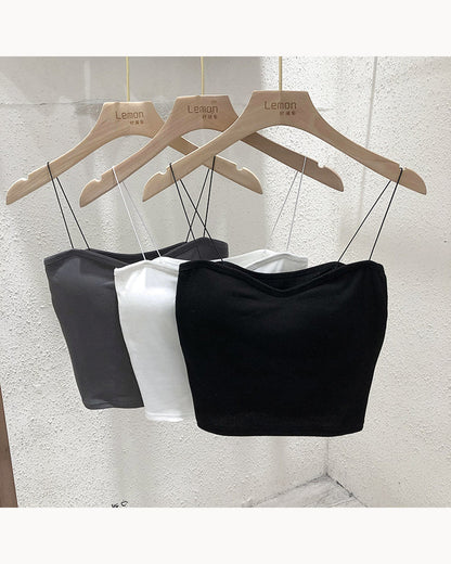 White Padded Everyday Cami – detail view