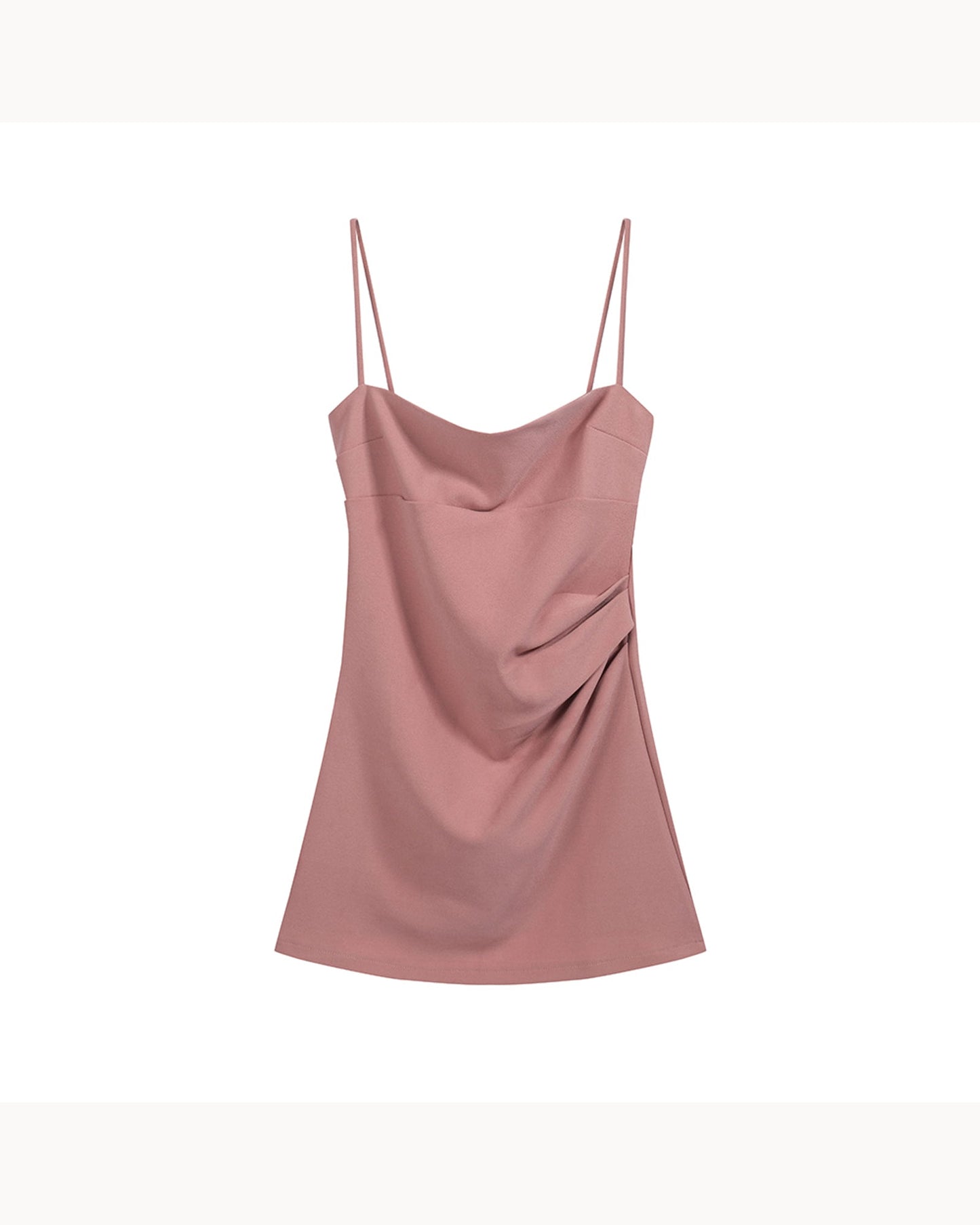 Black Ruched Cami Mini Dress – alternate view 4