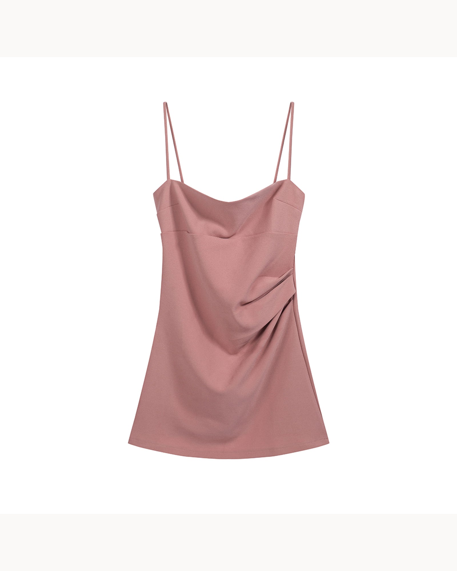 Black Ruched Cami Mini Dress – alternate view 4