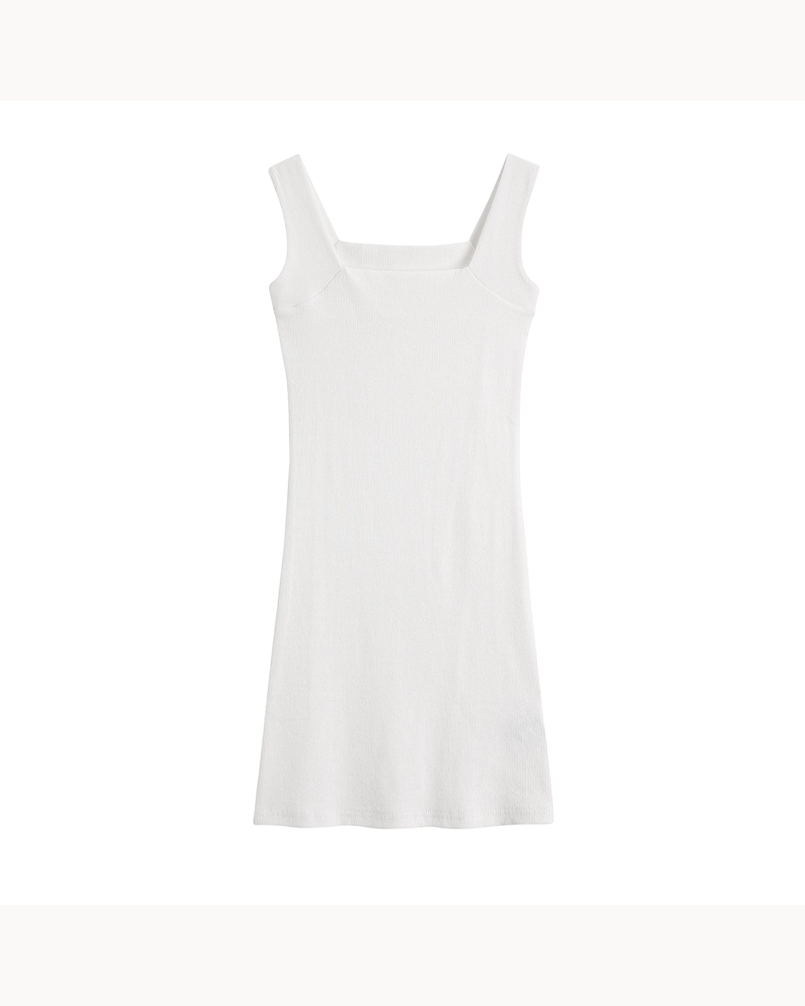 White Square-Neck Bodycon Mini Dress – alternate view 4