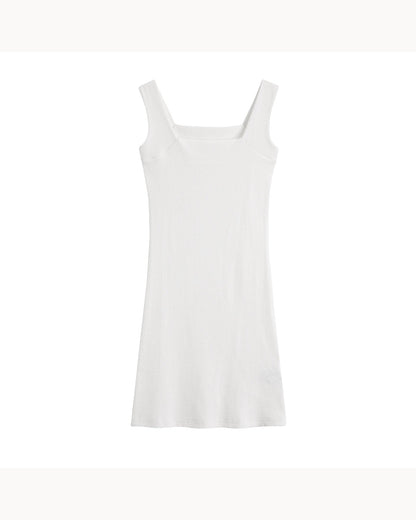 White Square-Neck Bodycon Mini Dress – alternate view 4